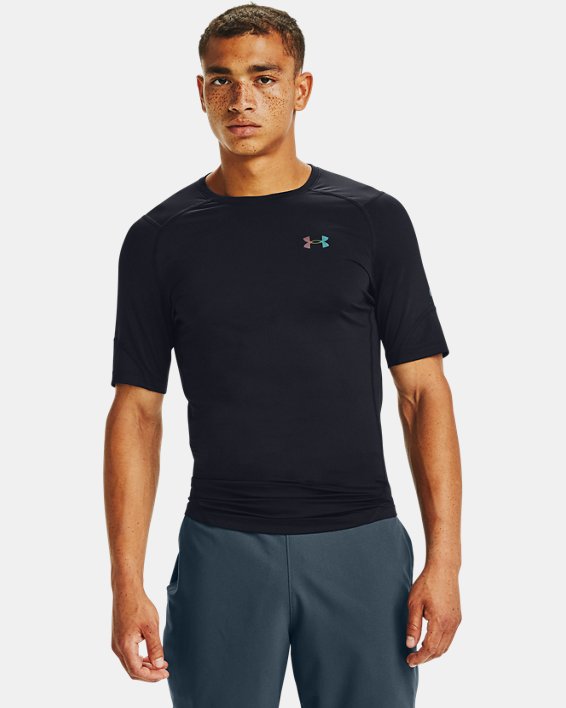 T-shirt à manches courtes UA RUSH™ HeatGear® 2.0 Compression pour homme, Black, pdpMainDesktop image number 0